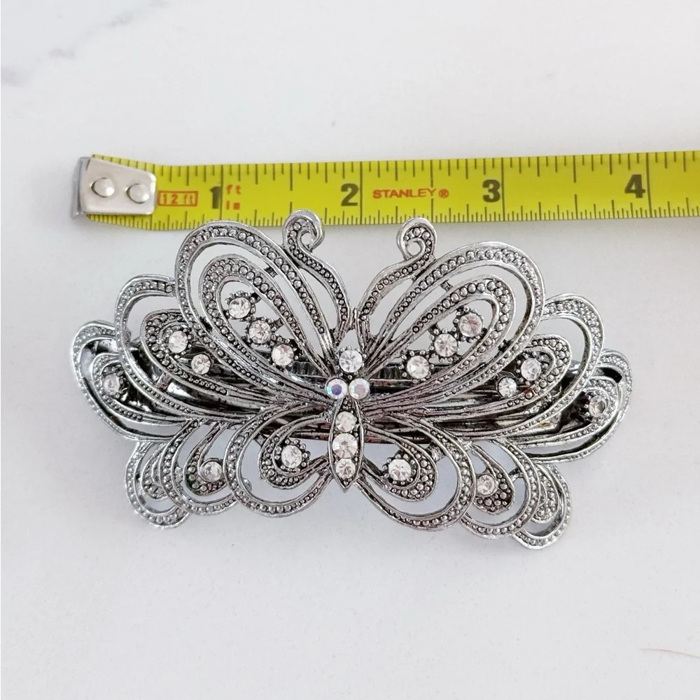 Vintage Rhinestone Butterfly Hair Clip | Crystal Hair Clip | Cute Access…